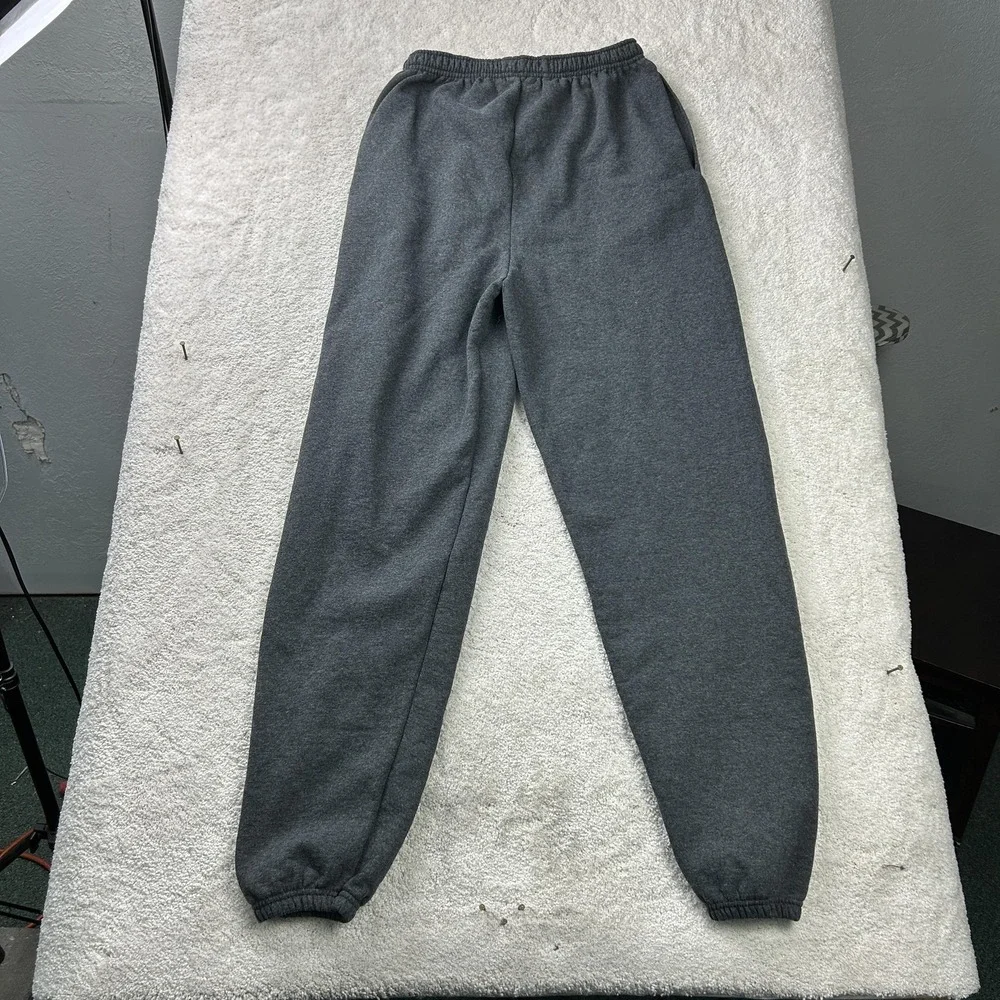 Champion Pants Mens Large Gray Fleece Sweatpants Joggers Drawstring Pockets‎